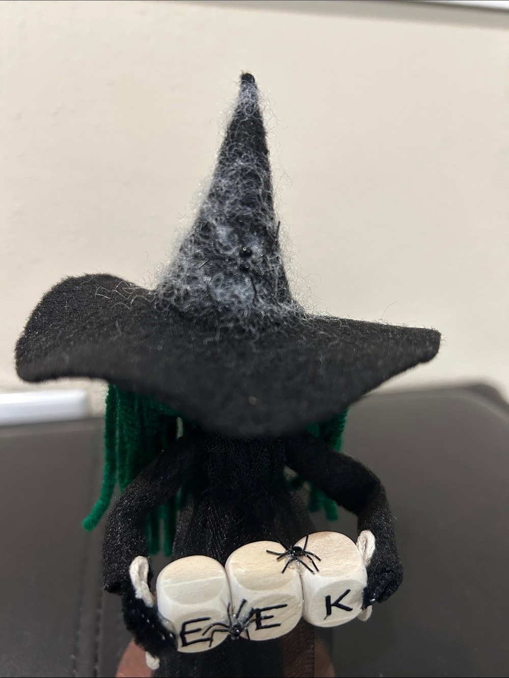 Handmade by my mom - witch with eek sign - Picture 2 of 5
